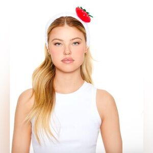 Plush Strawberry Headwrap